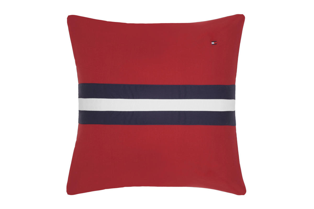 DEKORATIVNA JASTUČNICA 040/040 cm    TAILOR  - crvena, Dizajnerski, tekstil (040/040cm) - Tommy Hilfiger