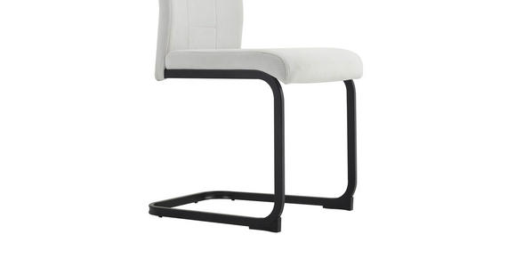 SCHWINGSTUHL in Eisen Mikrofaser - Beige/Schwarz, Design, Textil/Metall (44/100/59cm) - Carryhome