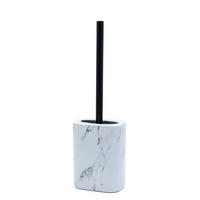 WC-BÜRSTE in Metall  Kunststoff   - Schwarz, Basics, Kunststoff/Metall (12,4/38,5/8cm) - Sadena