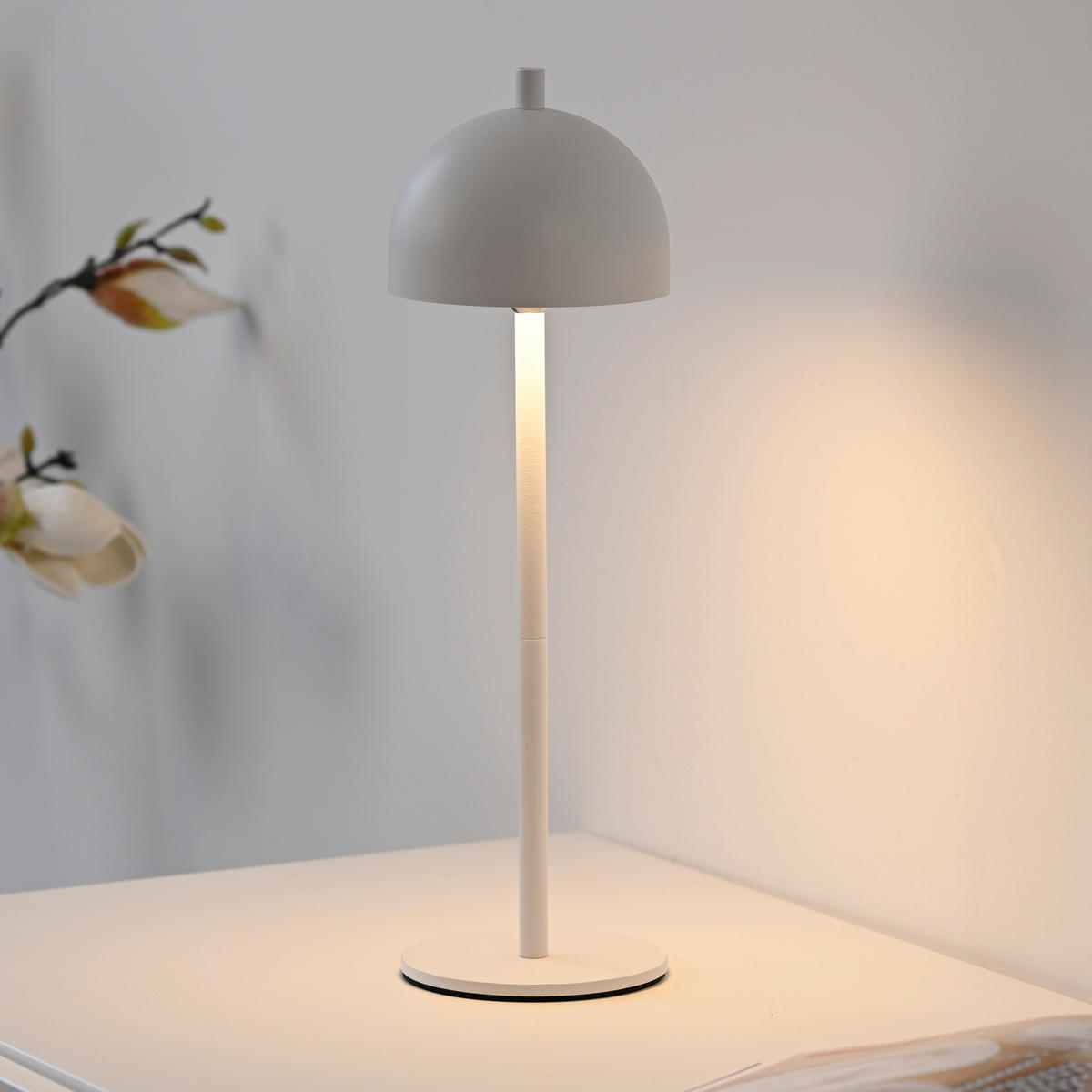 AKKU-TISCHLEUCHTE SW BELLIS 11/11/36 cm  - Weiß, Design, Kunststoff/Metall (11/11/36cm) - Schöner Wohnen