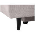 SCHLAFSOFA mit Liegefunktion, Rücken echt Chenille Beige - Beige/Schwarz, KONVENTIONELL, Holz/Textil (212/97/105cm) - Carryhome