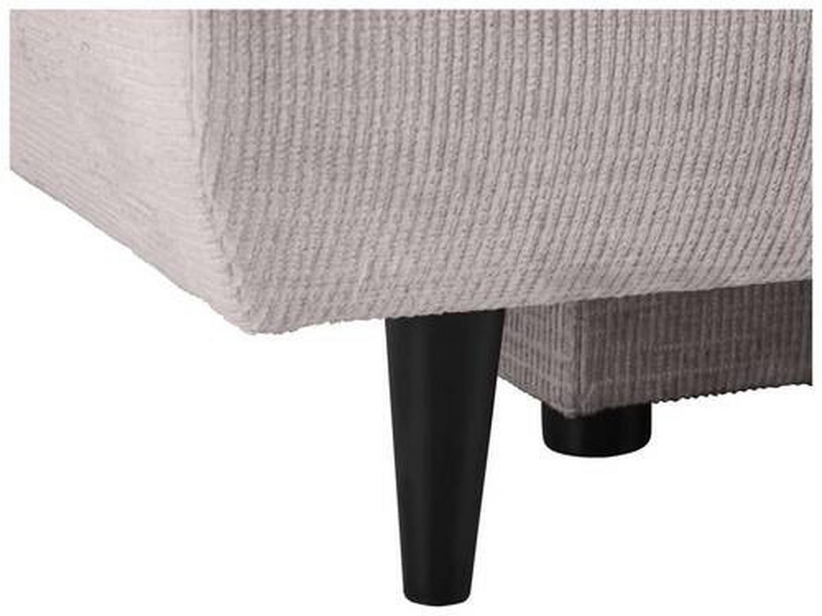 SCHLAFSOFA  mit Liegefunktion, Rücken echt Chenille Beige  - Beige/Schwarz, KONVENTIONELL, Holz/Textil (212/97/105cm) - Carryhome