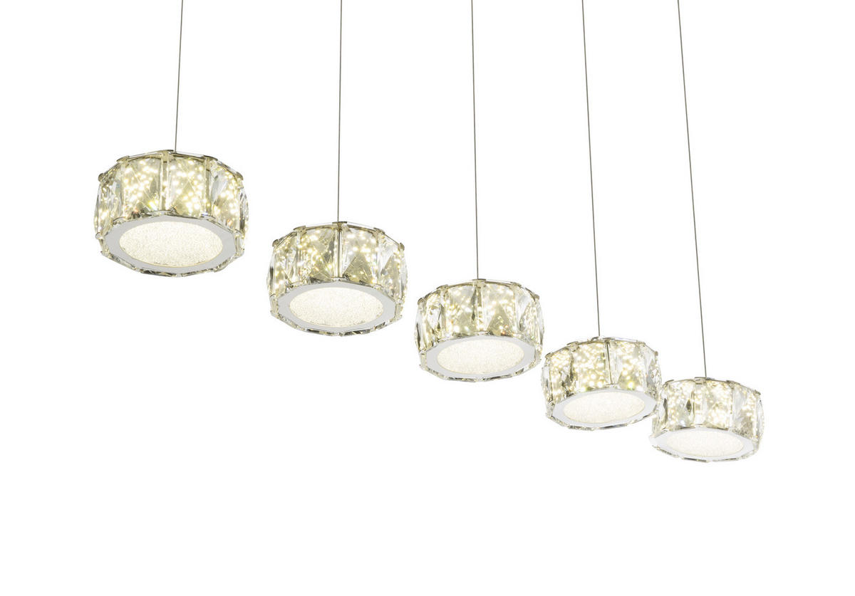 LED FÜGGŐLÁMPA 82/16/120 cm  - Romantik / Landhaus, műanyag/fém (82/16/120cm)