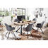 ESSTISCH in Holz, Metall 200/100/77 cm - Eichefarben/Schwarz, Design, Holz/Metall (200/100/77cm) - Novel ESSTISCH in Holz, Metall 200/100/77 cm - Eichefarben/Schwarz, Design, Holz/Metall (200/100/77cm) - Novel