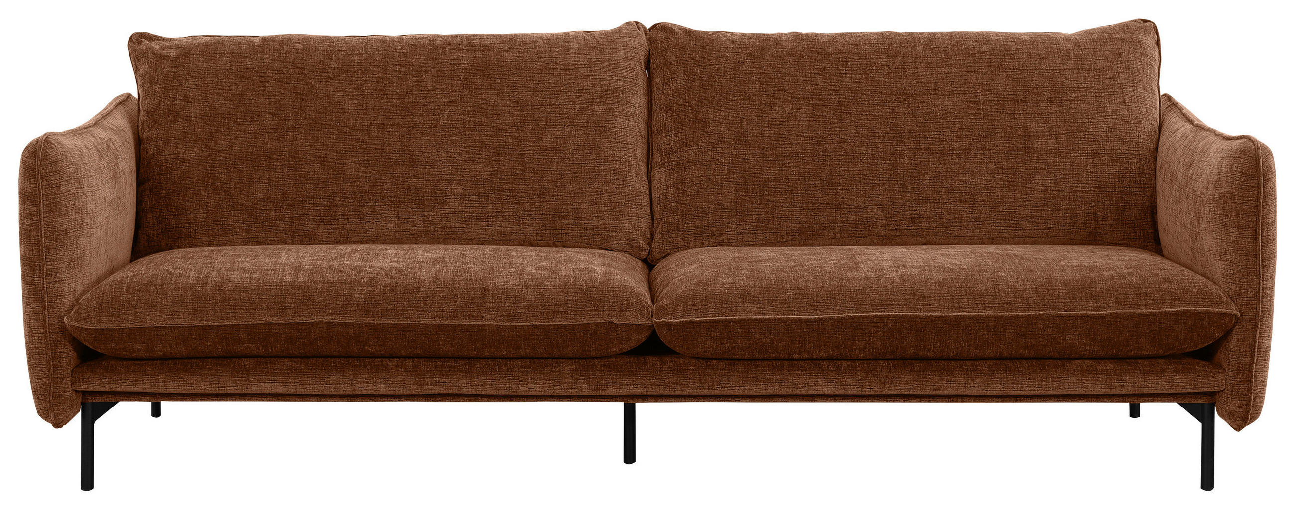 3-SITS SOFFA i kopparfärgad  - svart/kopparfärgad, Design, metall/trä (226/77/91cm) - Niels Andersson