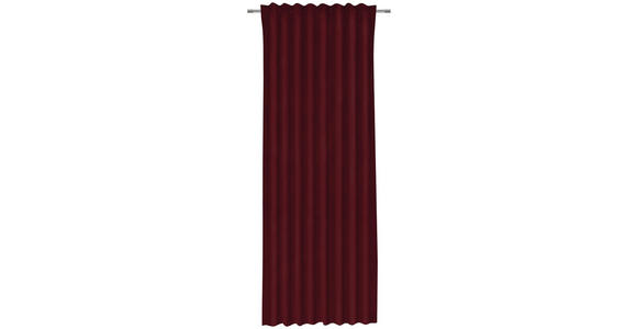 FERTIGVORHANG blickdicht - Rot, KONVENTIONELL, Textil (135/255cm) - Esposa