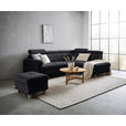 ECKSOFA in Samt Graphitfarben  - Graphitfarben, Design, Holz/Textil (261/206cm) - Venda