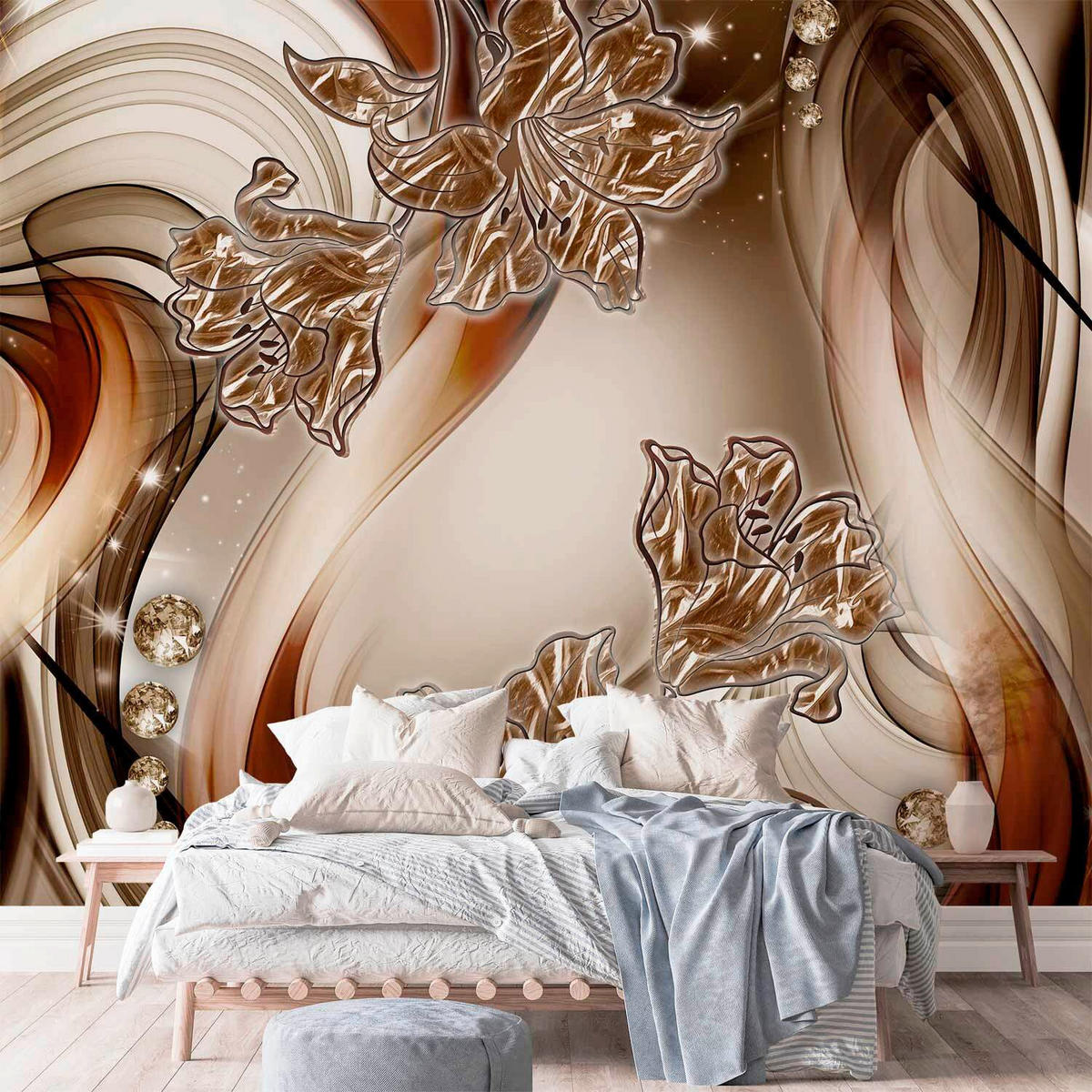 FOTOTAPET 100/70 cm  - beige/brun, Lifestyle, textil (100/70cm) - artgeist