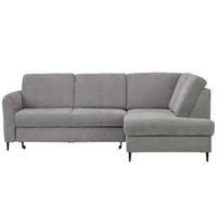 SAROKKANAPÉ textil szürke  - fekete/szürke, Modern, textil/fa (241/184cm) - Hom`in