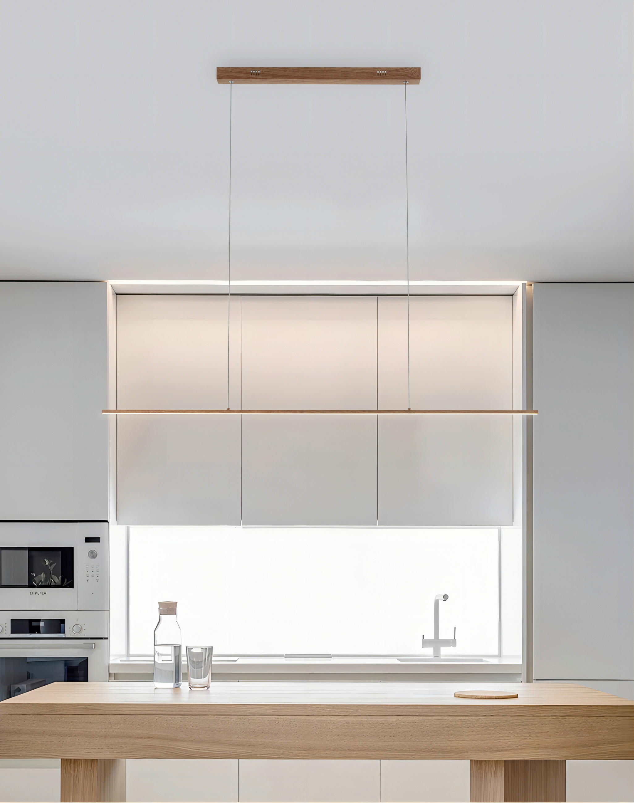 VISEČA LED-SVETILKA  SIRIUS /1128 lm/3000-6000 K// - temno rjava, Basics, kovina (120,5/2/200cm)
