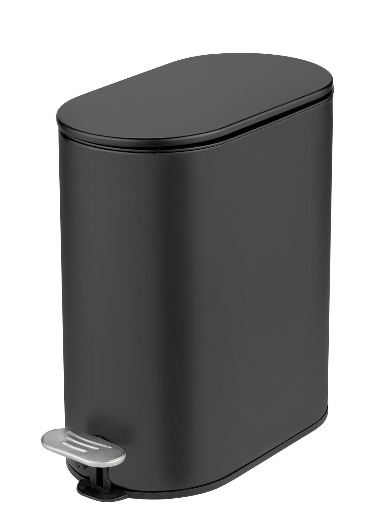 TRETEIMER Collungo 5 L  - Schwarz, Basics, Kunststoff/Metall (14/28,5/29cm) - Wenko