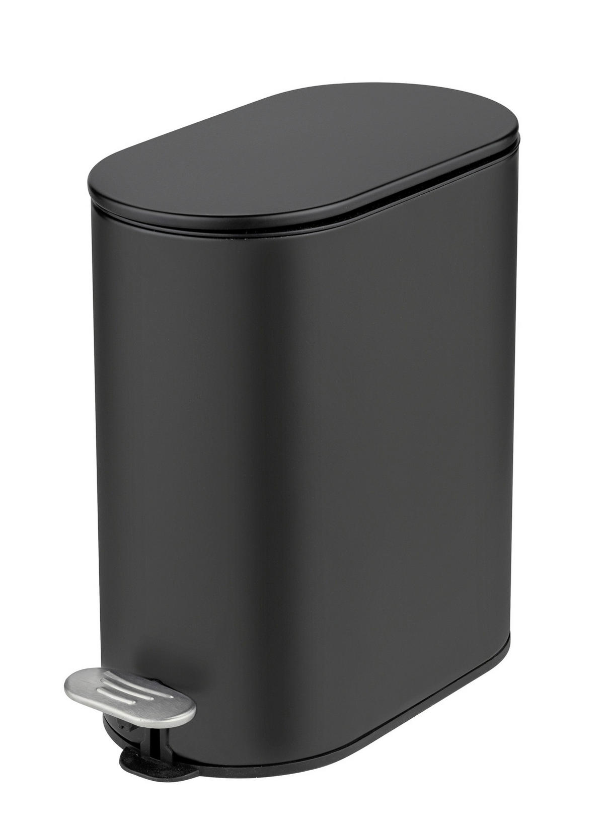 KOŠ S NÁŠLAPNÝM PEDÁLEM   - černá, Basics, kov/plast (14/28,5/29cm) - Wenko