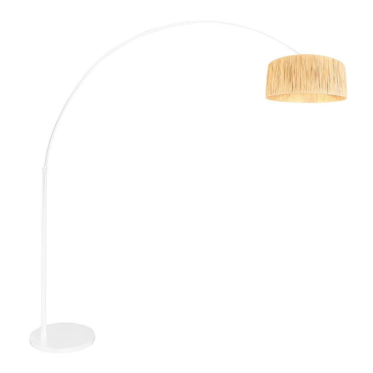STEHLEUCHTE SPARKLED LIGHT 50/240/230 cm  - Beige/Weiß, Trend, Naturmaterialien/Metall (50/240/230cm)