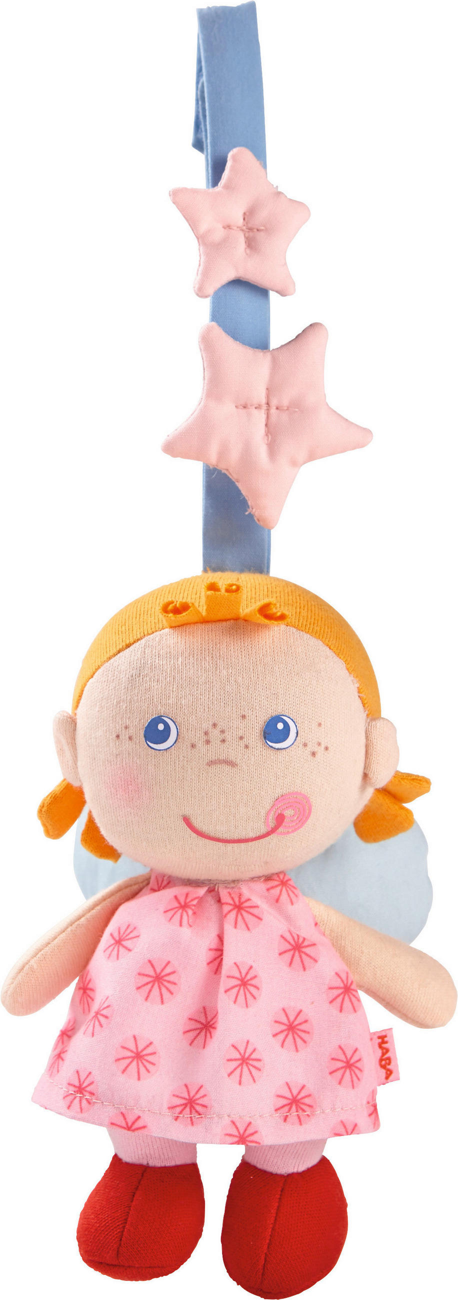 BABYSCHALENMOBILE Schutzengelchen  - Rosa, Basics, Textil (9,5/25,5cm) - Haba