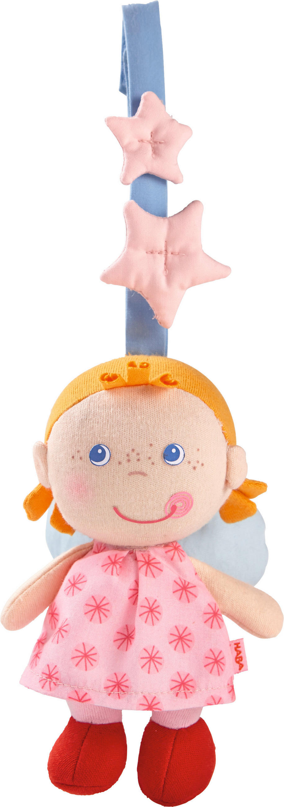 BABYSCHALENMOBILE Schutzengelchen  - Rosa, Basics, Textil (9,5/25,5cm) - Haba