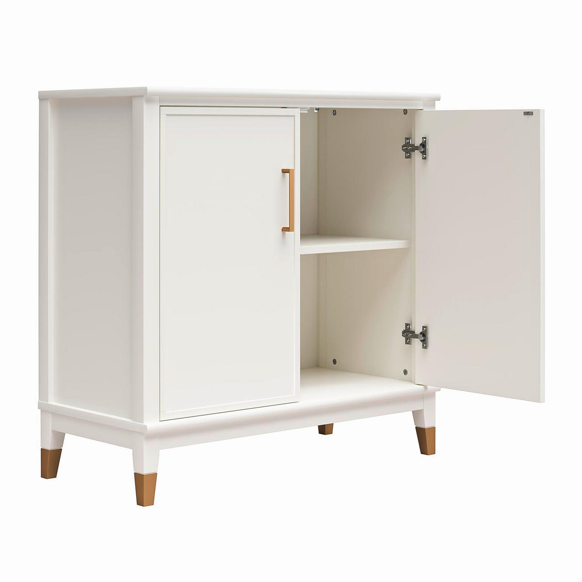 KOMMODE Westerleigh  in 84/84/40 cm  - Goldfarben/Weiß, Design, Holzwerkstoff/Metall (84/84/40cm) - MID.YOU