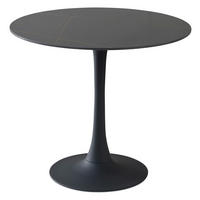ESSTISCH in Metall, Keramik 90/90/75 cm  - Schwarz, MODERN, Keramik/Metall (90/90/75cm) - Boxxx
