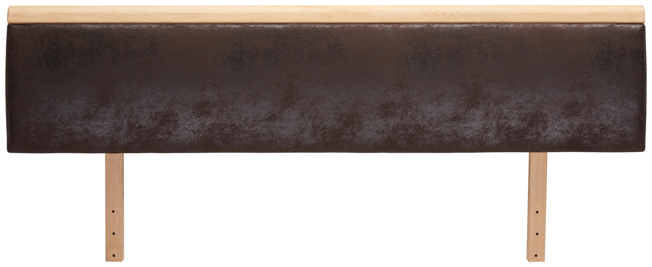 ZÁHLAVIE, 127/44/2,5 cm, divý dub - hnedá/farby duba, Natur, drevo/textil (127/44/2,5cm) - Linea Natura