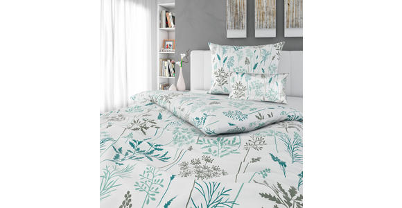 BETTWÄSCHE 140/200 cm - Petrol/Weiß, KONVENTIONELL, Textil (140/200cm) - Esposa