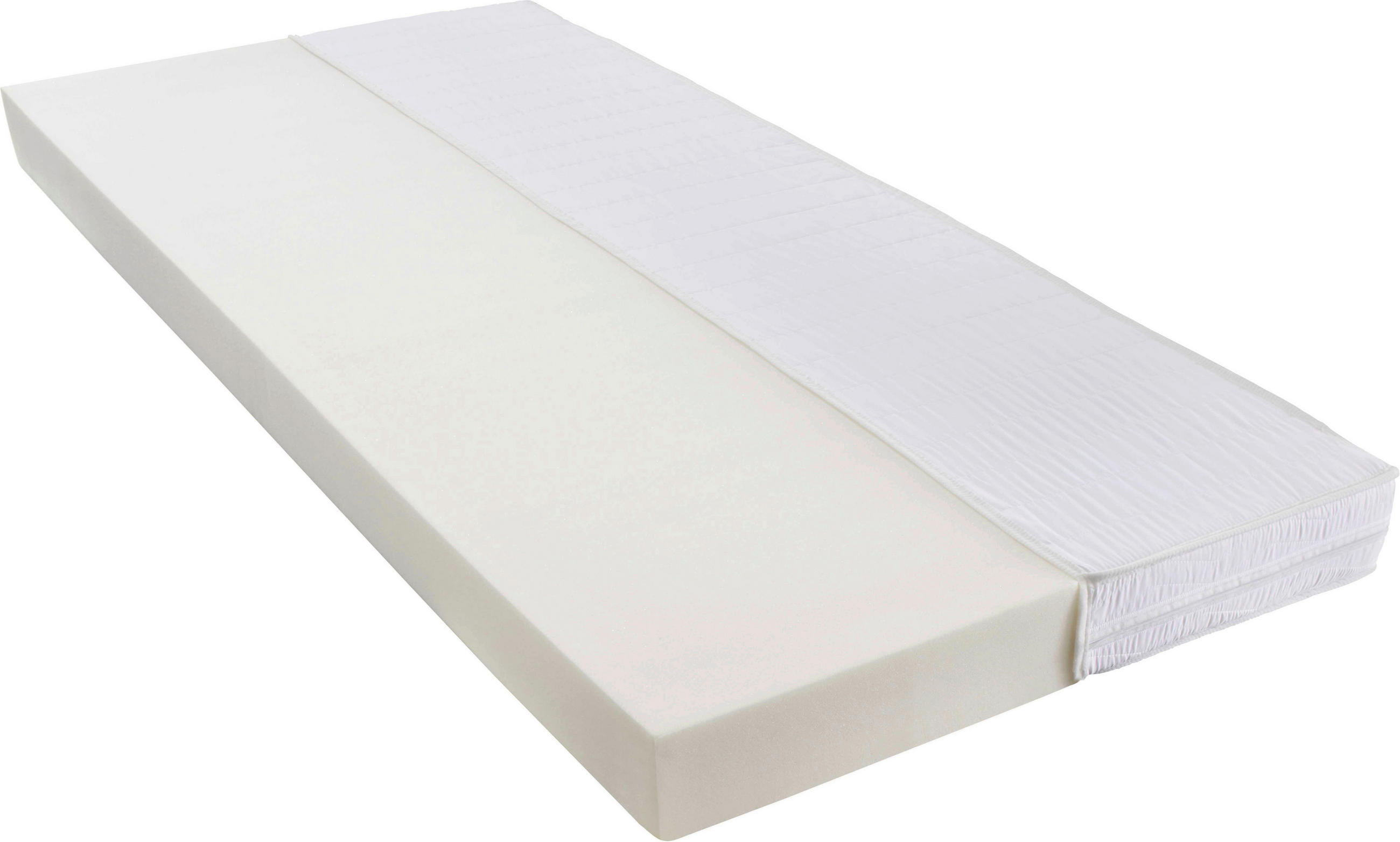 KOMFORTSCHAUMMATRATZE 90/200 cm Höhe ca. 13 cm  - Weiß, Basics, Textil (90/200cm) - Boxxx