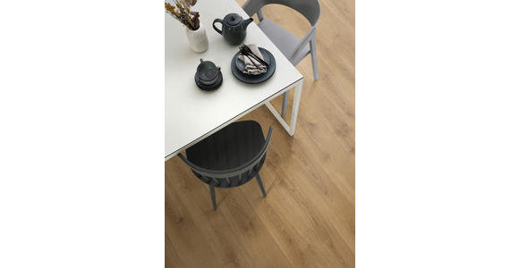 LAMINATBODEN Nord Eiche natur per m² - Eichefarben, KONVENTIONELL, Holzwerkstoff (129.2/19.3/0.7cm) - Venda