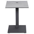 BEISTELLTISCH rechteckig Anthrazit, Grau  - Anthrazit/Grau, Design, Glas/Keramik (45/35/45-65cm) - Dieter Knoll