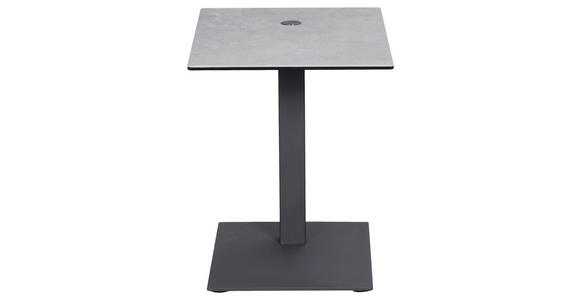 BEISTELLTISCH rechteckig Anthrazit, Grau  - Anthrazit/Grau, Design, Glas/Keramik (45/35/45-65cm) - Dieter Knoll