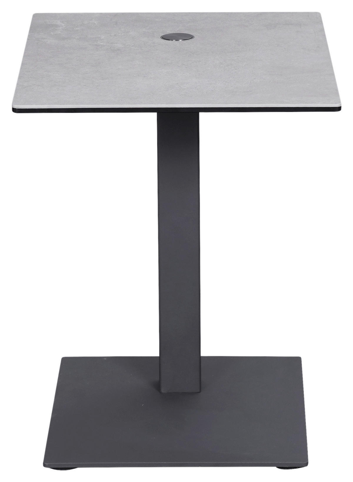 SIDOBORD i metall, glas, keramik 45/35/45-65 cm  - grå/antracit, Design, metall/glas (45/35/45-65cm) - Dieter Knoll