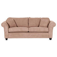 3-SITZER-SOFA in Cord Altrosa  - Dunkelbraun/Altrosa, Konventionell, Holz/Textil (215/70/90cm) - home24