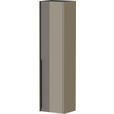 GARDEROBENSCHRANK 43/165/34 cm  - Sandfarben/Taupe, Design, Glas/Holzwerkstoff (43/165/34cm) - Dieter Knoll