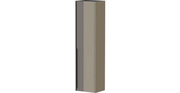 GARDEROBENSCHRANK 43/165/34 cm  - Sandfarben/Taupe, Design, Glas/Holzwerkstoff (43/165/34cm) - Dieter Knoll