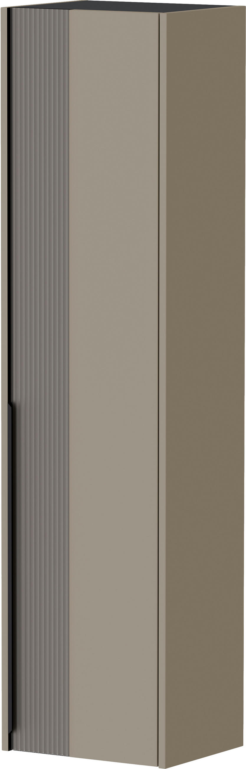 GARDEROBENSCHRANK  in 43/165/34 cm  - Sandfarben/Taupe, Design, Glas/Holzwerkstoff (43/165/34cm) - Dieter Knoll