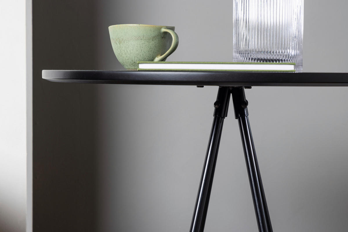 BARPALL i svart  - svart, Design, metall/trämaterial (60/105/60cm) - Livetastic