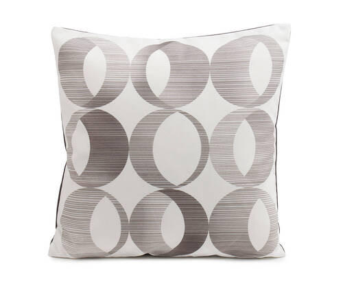 KISSENHÜLLE Bellino 50/50 cm - Silberfarben/Weiß, LIFESTYLE, Textil (50/50cm) - Ambiente