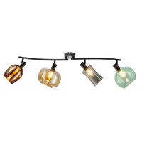 DECKENLEUCHTE    70/29,5/23 cm  - Braun/Grau, Trend, Glas (70/29,5/23cm) - Globo