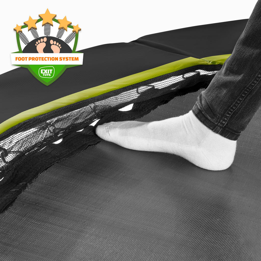 Thumbnail - Exit Toys Trampolin, Schwarz, Metall, Kunststoff, rund, 213 cm, Outdoor Spielzeug, Trampoline