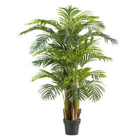 KUNSTPFLANZE Palme 150 cm  - Schwarz/Braun, Basics, Kunststoff (150cm)