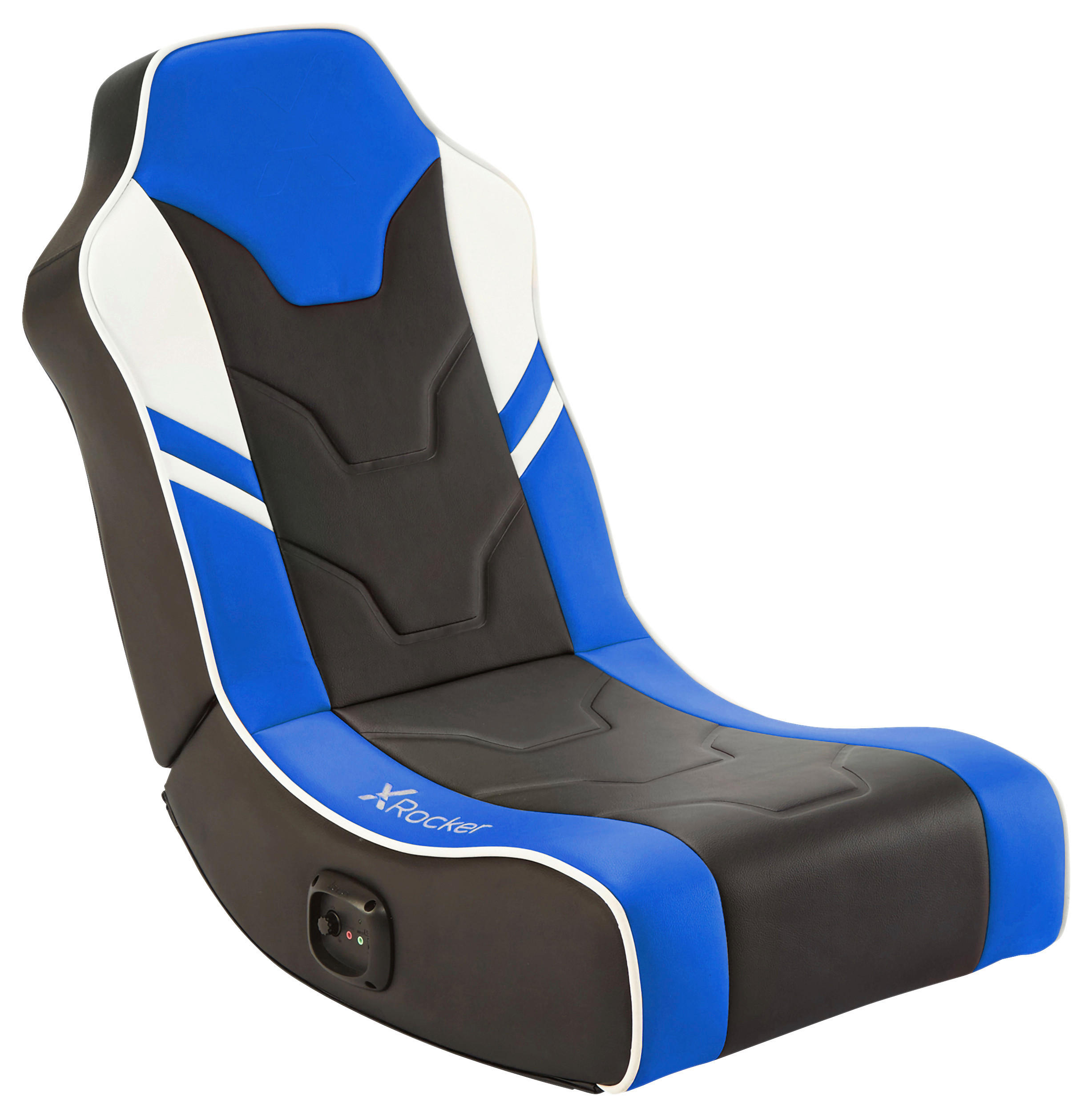 GAMINGSESSEL Blau Textil   - Blau, MODERN, Textil (42/64/75cm) - X Rocker