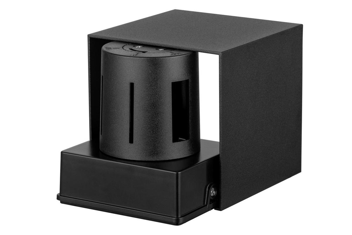 LED-WANDLEUCHTE 10/10/10 cm   - Schwarz, Basics, Kunststoff/Metall (10/10/10cm) - Novel