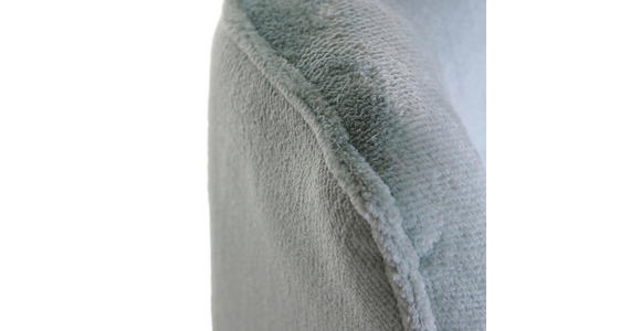 OHRENSESSEL Plüsch Mintgrün  - Schwarz/Hellblau, KONVENTIONELL, Textil/Metall (83/110/92cm) - Carryhome