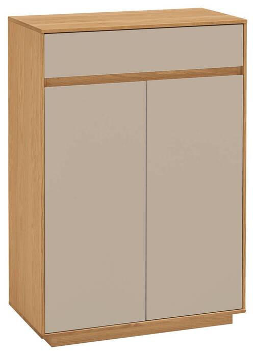 SCHUHSCHRANK 72/103/37 cm  - Sandfarben/Eiche Bianco, Design, Holz/Holzwerkstoff (72/103/37cm)