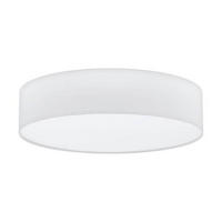 STROPNÉ SVIETIDLO, 57/15 cm  - biela, Design, kov/textil (57/15cm) - Eglo