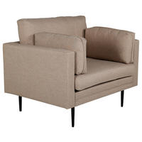 SESSEL in Textilgeflecht Schwarz, Hellbraun  - Hellbraun/Schwarz, Design, Kunststoff/Textil (110/84/86cm) - Livetastic