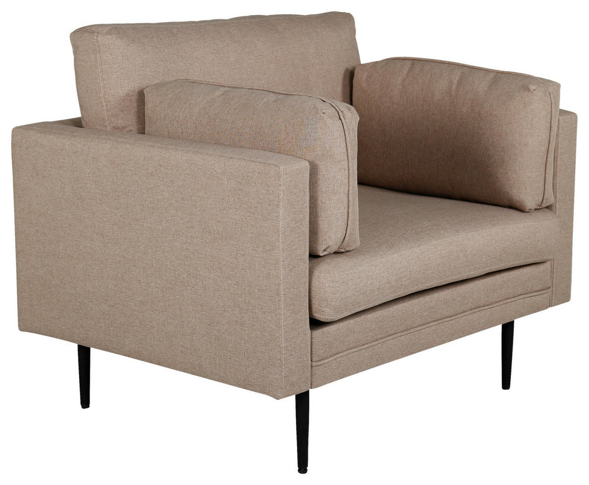 SESSEL in Textilgeflecht Schwarz, Hellbraun  - Hellbraun/Schwarz, Design, Kunststoff/Textil (110/84/86cm) - Livetastic
