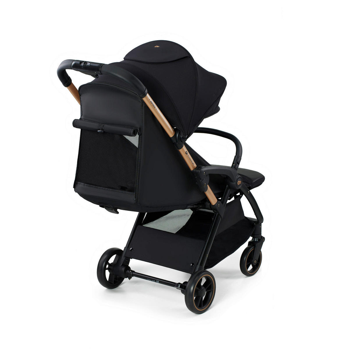 BUGGY Apino  - Goldfarben/Schwarz, Basics (47/99/93cm) - Kinderkraft