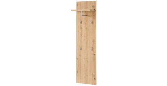 GARDEROBE 3-teilig  in 208/202/38 cm  - Weiß/Eiche Artisan, Design, Glas/Holzwerkstoff (208/202/38cm) - Xora