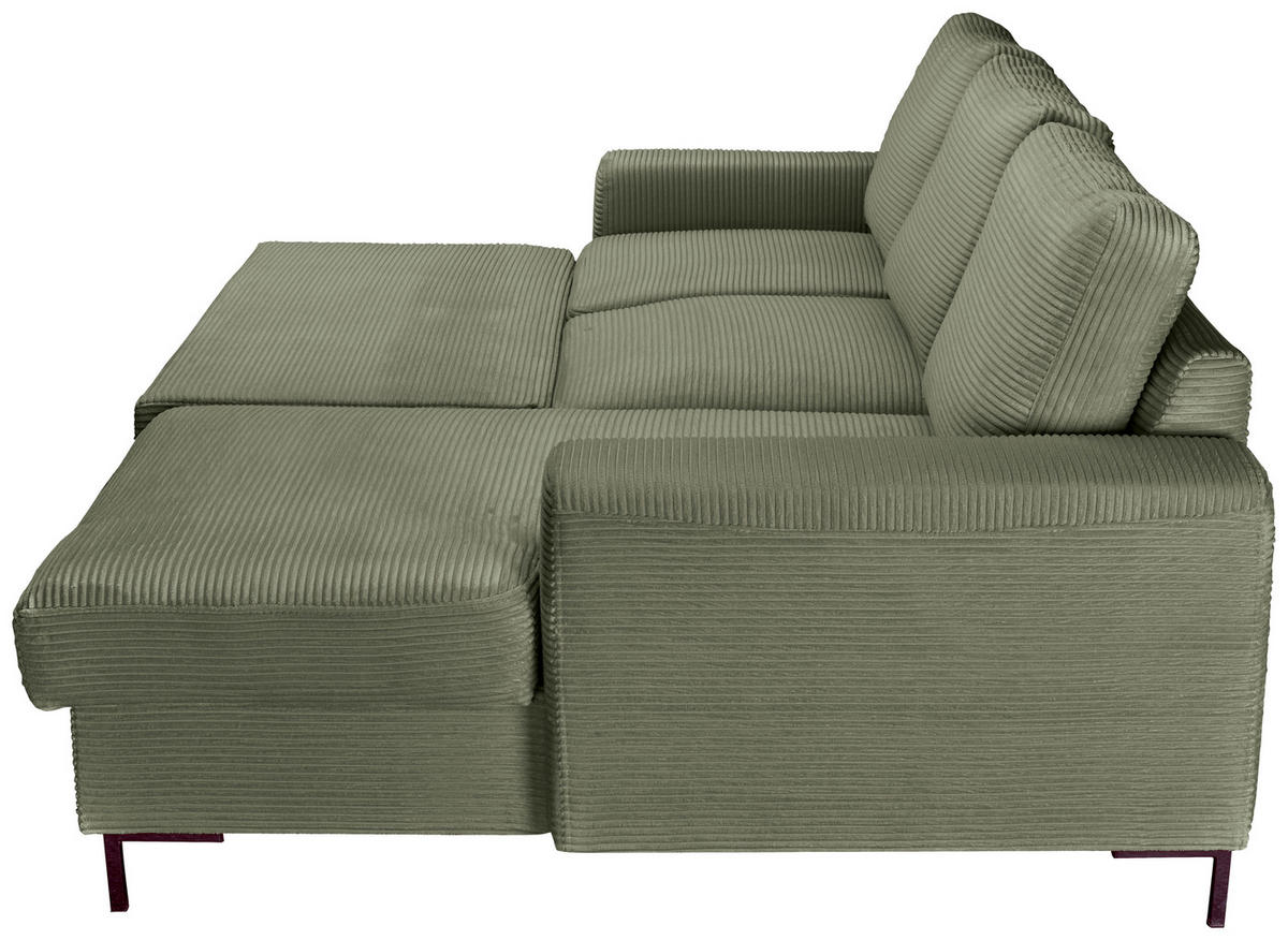 Freisteller von Carryhome ECKSOFA Olivgrün Cord.