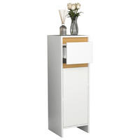 HIGHBOARD  30/95/30 cm 1 Schublade(n)  - Honigeiche/Weiß, MODERN, Holzwerkstoff (30/95/30cm) - MID.YOU