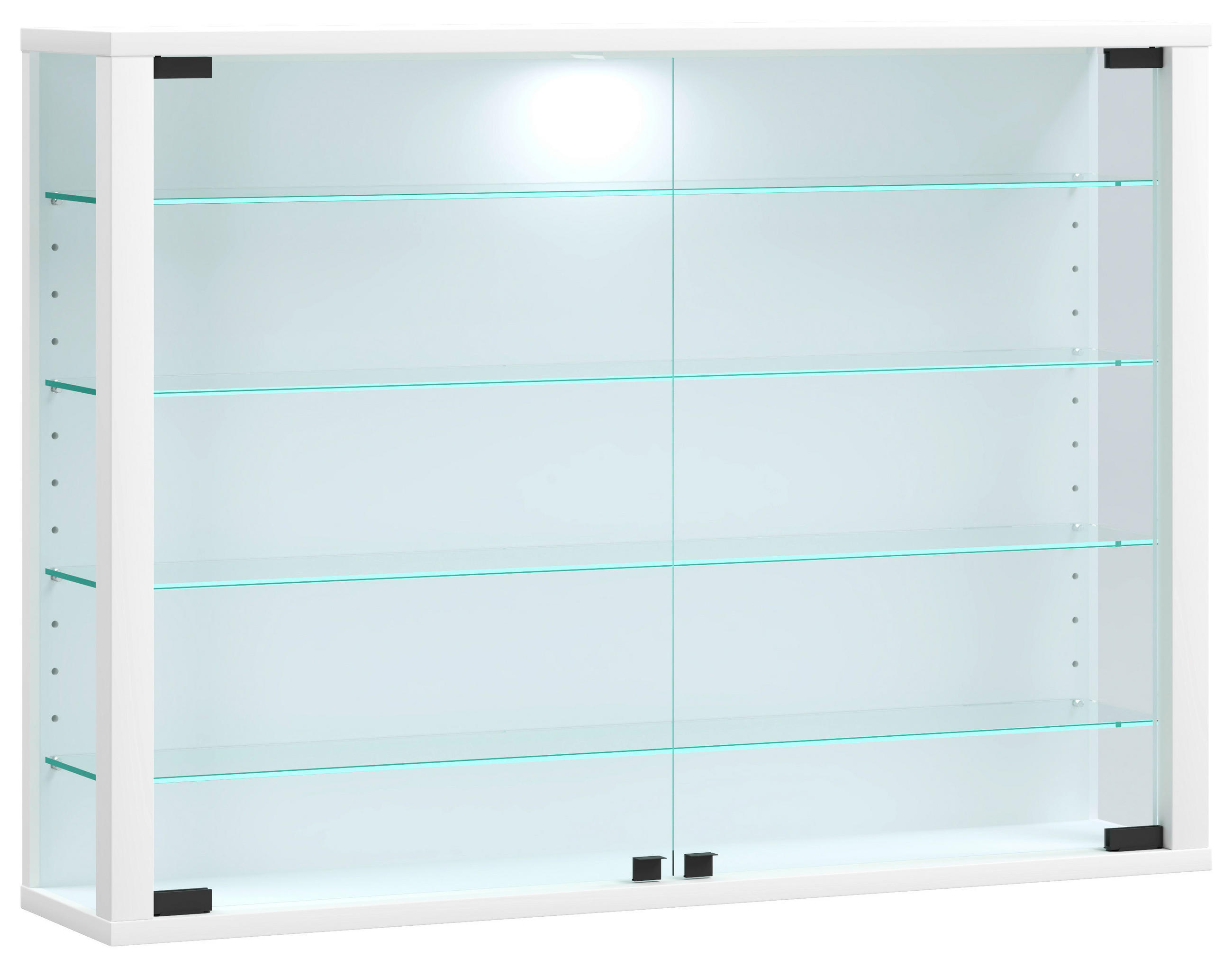HÄNGEVITRINE Vitrosa in Weiß  - Weiß, Design, Glas/Holzwerkstoff (83/60/18cm) - MID.YOU