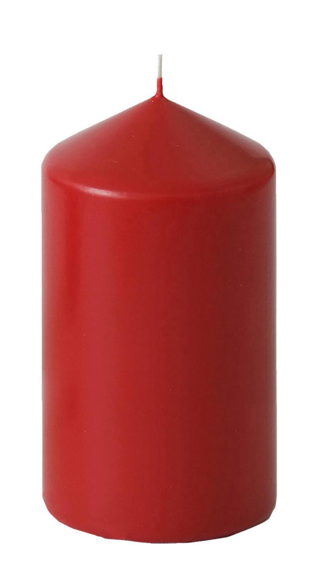 STUMPENKERZE 5,7/10 cm  - Rot, Basics (5,7/10cm) - Steinhart